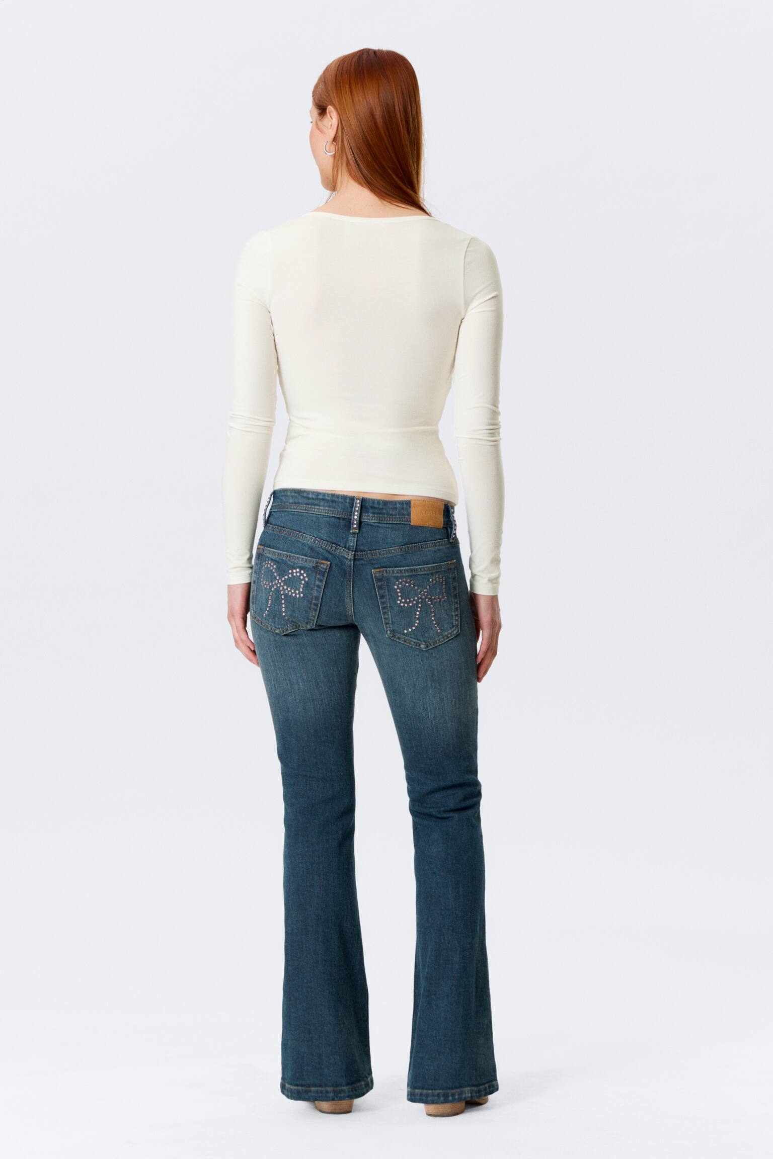 BELLE B RUCHED V-NECK CARDIGAN-White - 5