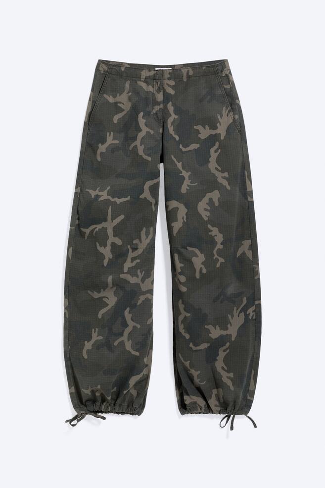 Pantalones Low Rise Baggy Ripstop - Camuflaje/Verde empolvado - 1