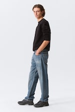 Iron Blue - Space Mid Rise Relaxed Straight Leg Jeans - 2