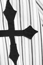 White & Black Stripes - Boxy Short-Sleeved Graphic Shirt - 5