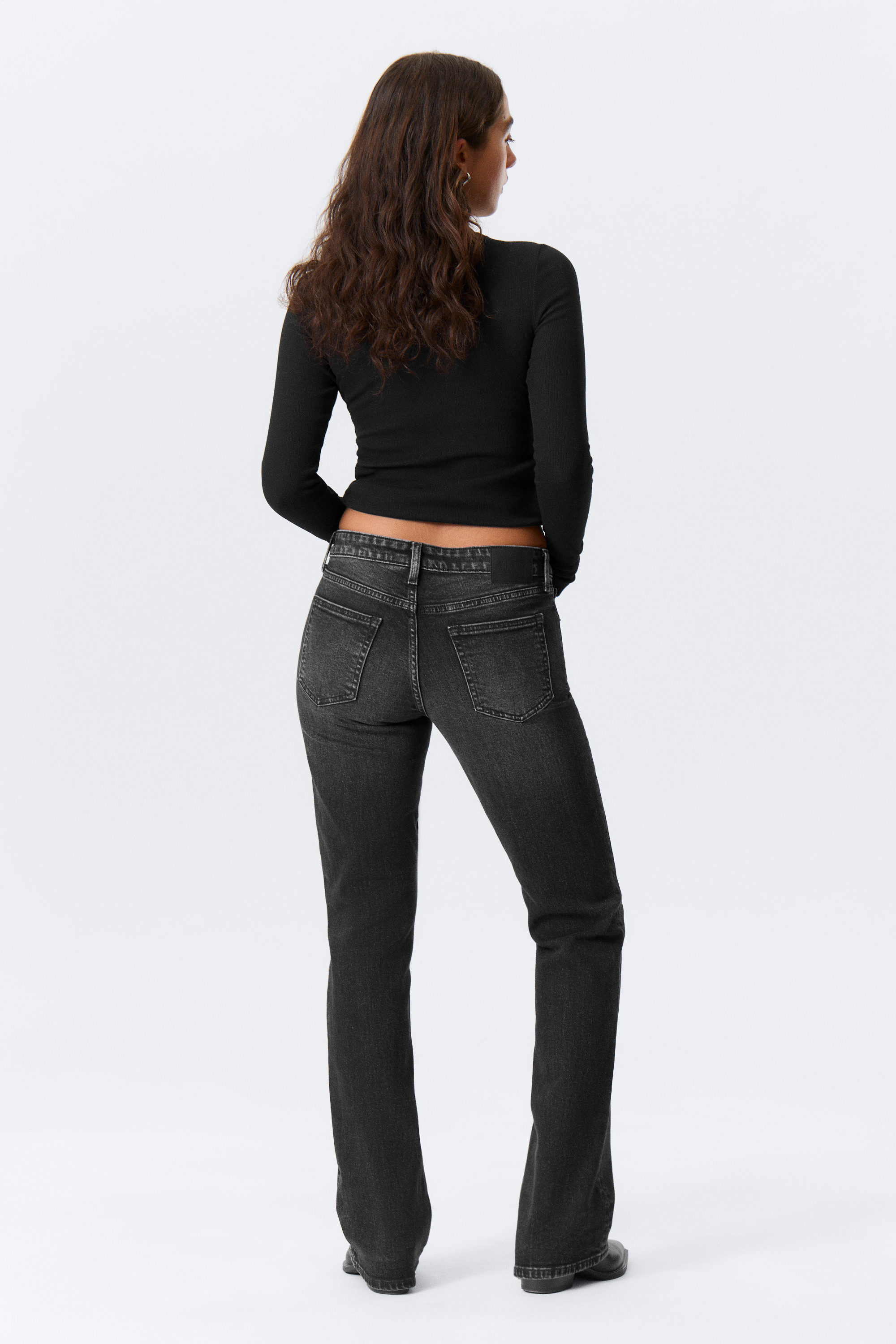 Paloma Black - Black - Tension Mid Rise Slim Bootcut Leg Jeans - 5