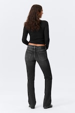 Paloma Black - Black - Tension Mid Rise Slim Bootcut Leg Jeans - 3