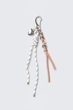 Blanc/Beige Ficelle - Porte-clés multi-charms - 0