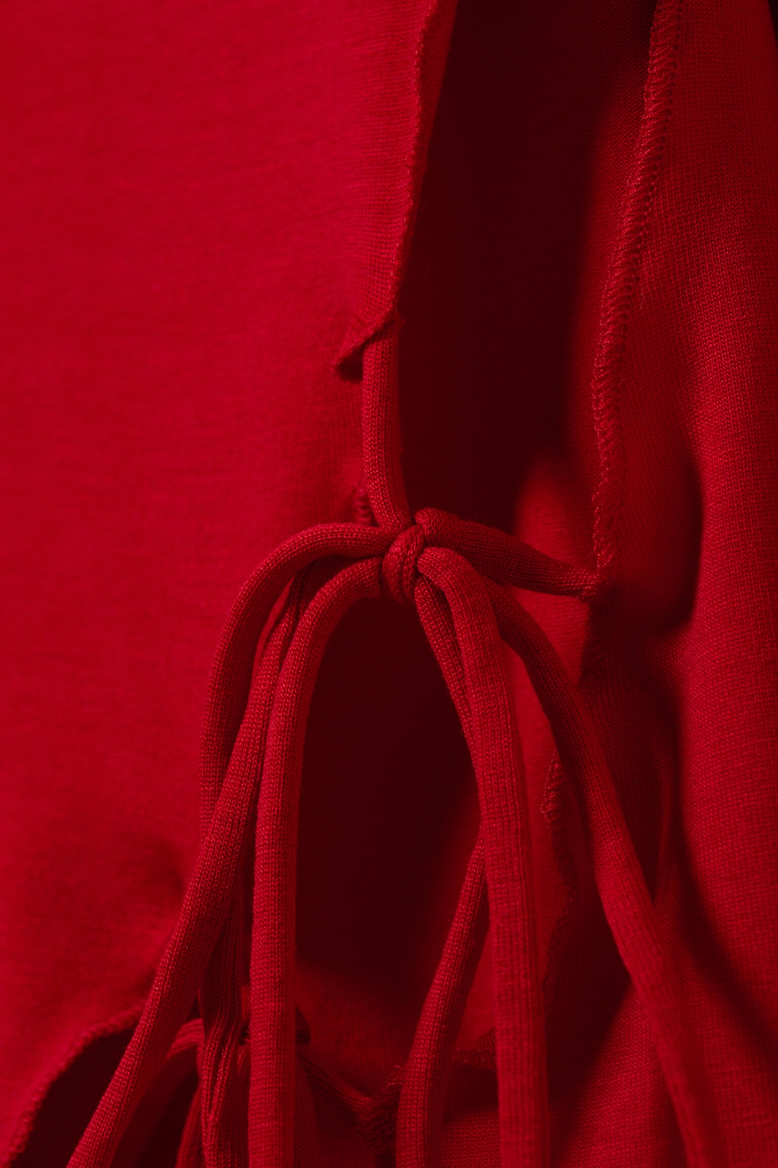 Side Tie Top - Red - 2