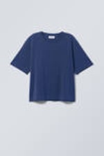 Donkerblauw - Perfect boxy T-shirt - 3