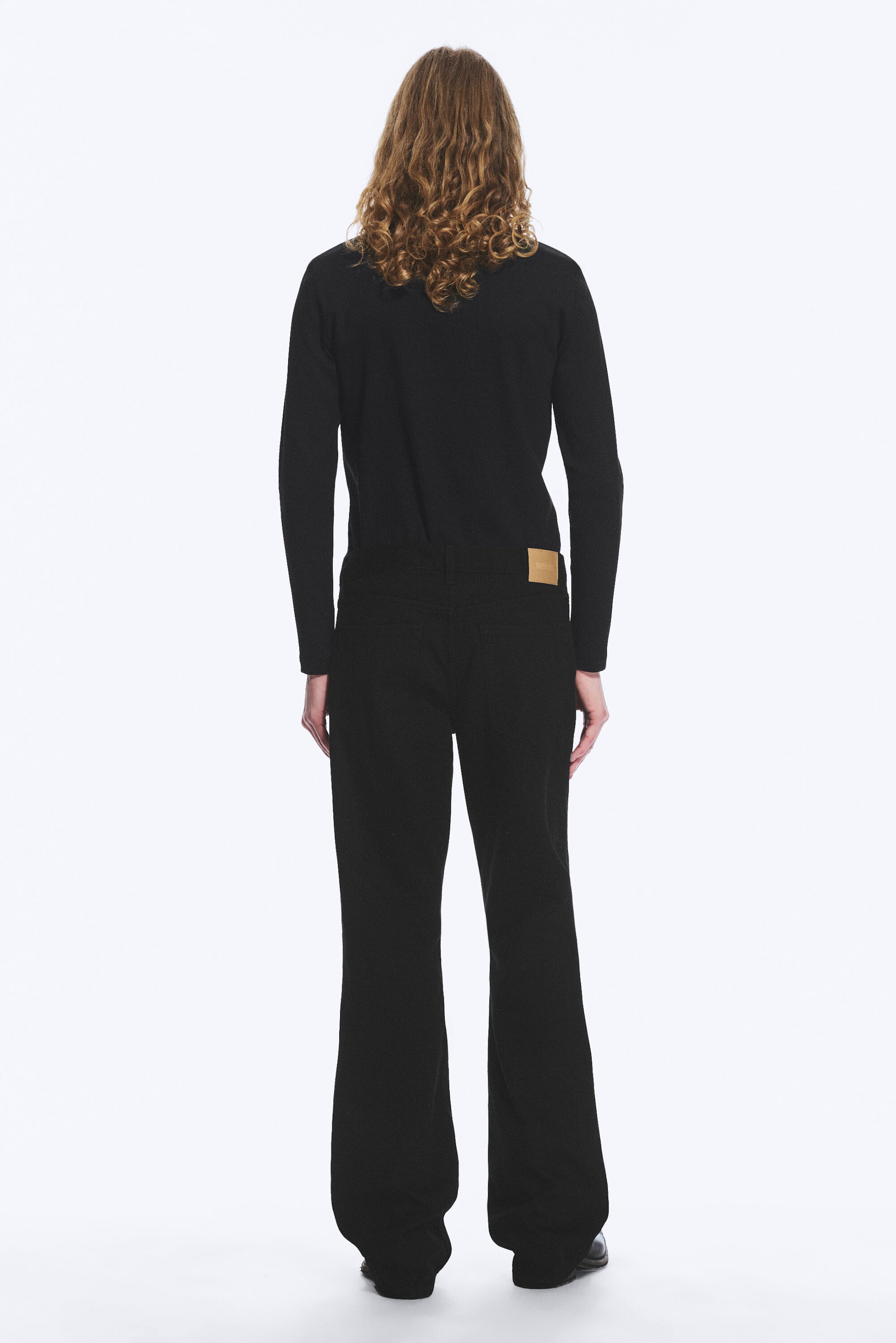 Black Rinse - Black - Mercury Mid Rise Relaxed Bootcut Leg Jeans - 3