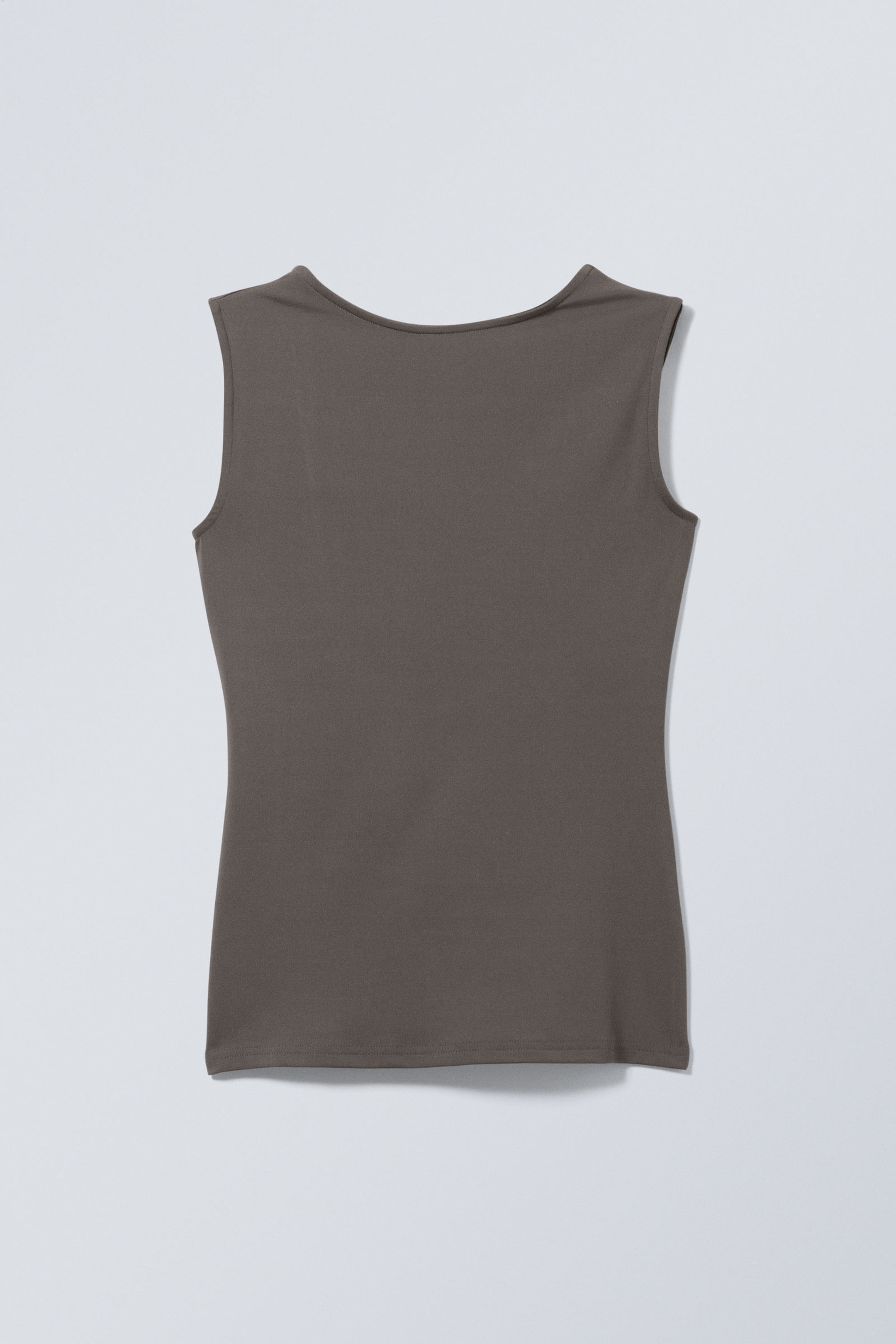 Dark Khaki Green - Alba Open Back Top - 0