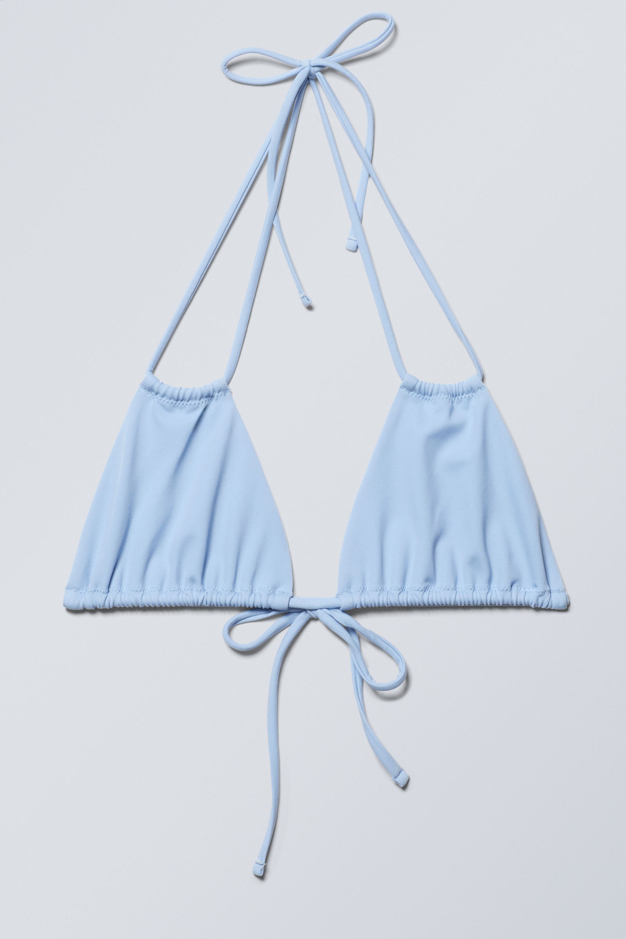 Light Blue - Breeze Tie Bikini Top - 1