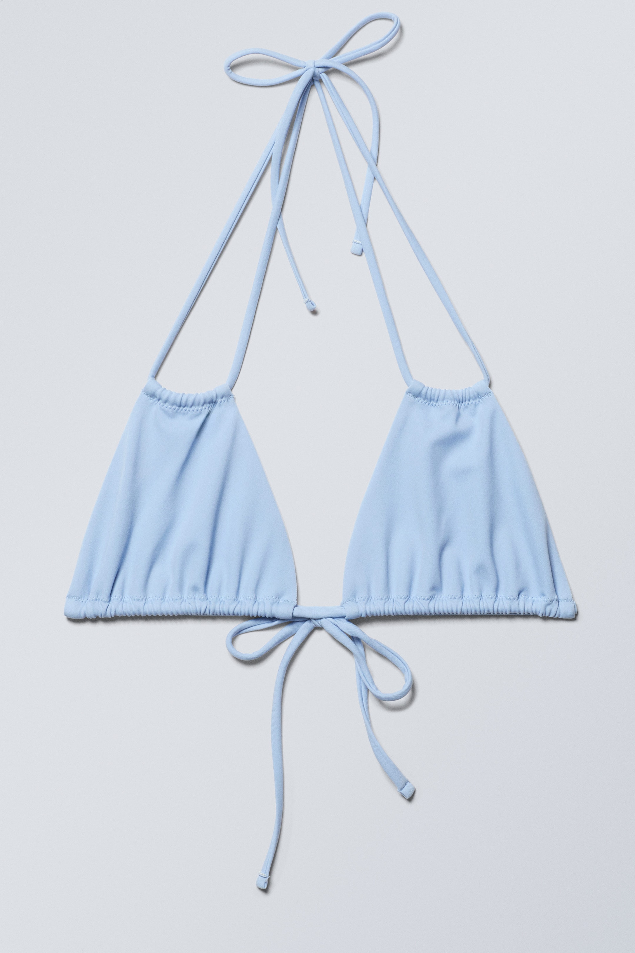 Light Blue - Breeze Tie Bikini Top - 1