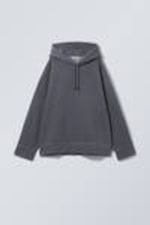 Mörk dimmig blå - Oversized tung hoodie - 0