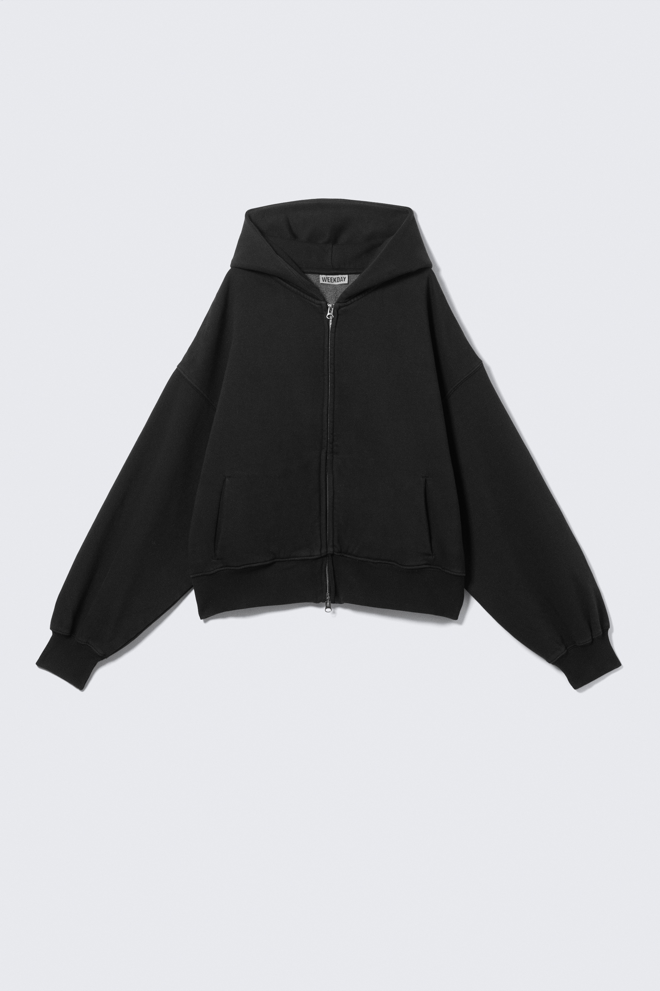 View larger image: Regular Fit Heavyweight Zip Hoodie - Black - Ladies | H&M GB 4