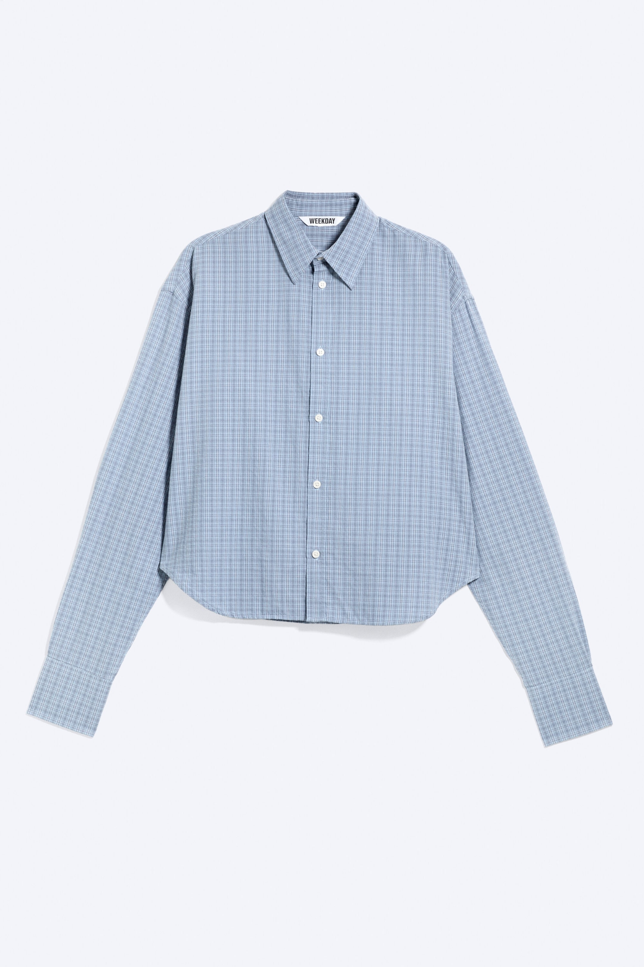 Dusty Blue - Checked - Ruimvallend katoenen overhemd - 4