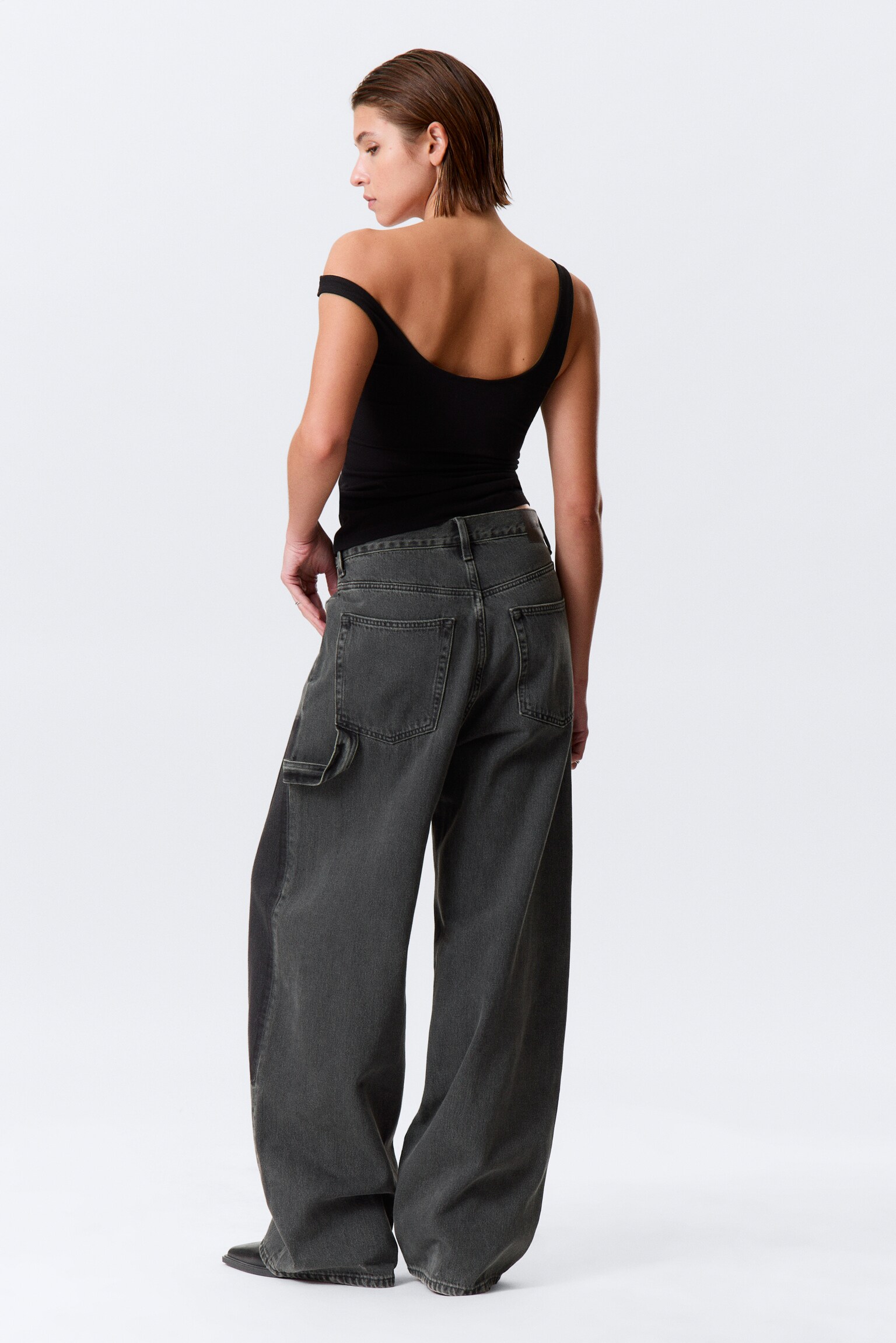 Astro Loose Baggy Leg Carpenter Jeans - Eulogy Black - Schwarz - 10