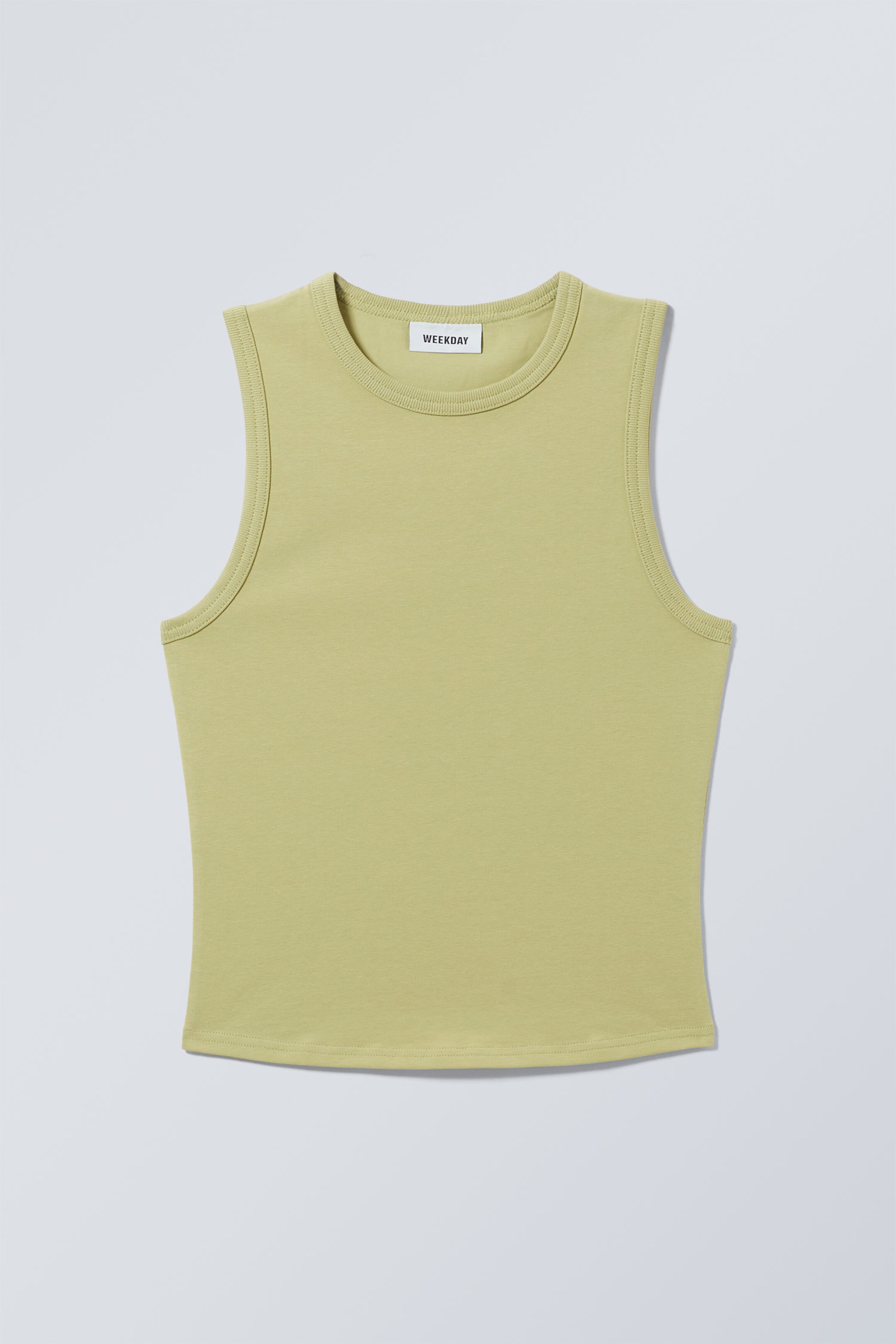 Dusty Green - Clean Fitted Tank Top - 0