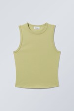 Dusty Green - Clean Fitted Tank Top - 0