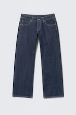 Blue Rinse - Dunkelblau - Messy Low Rise Regular Straight Jeans - 0