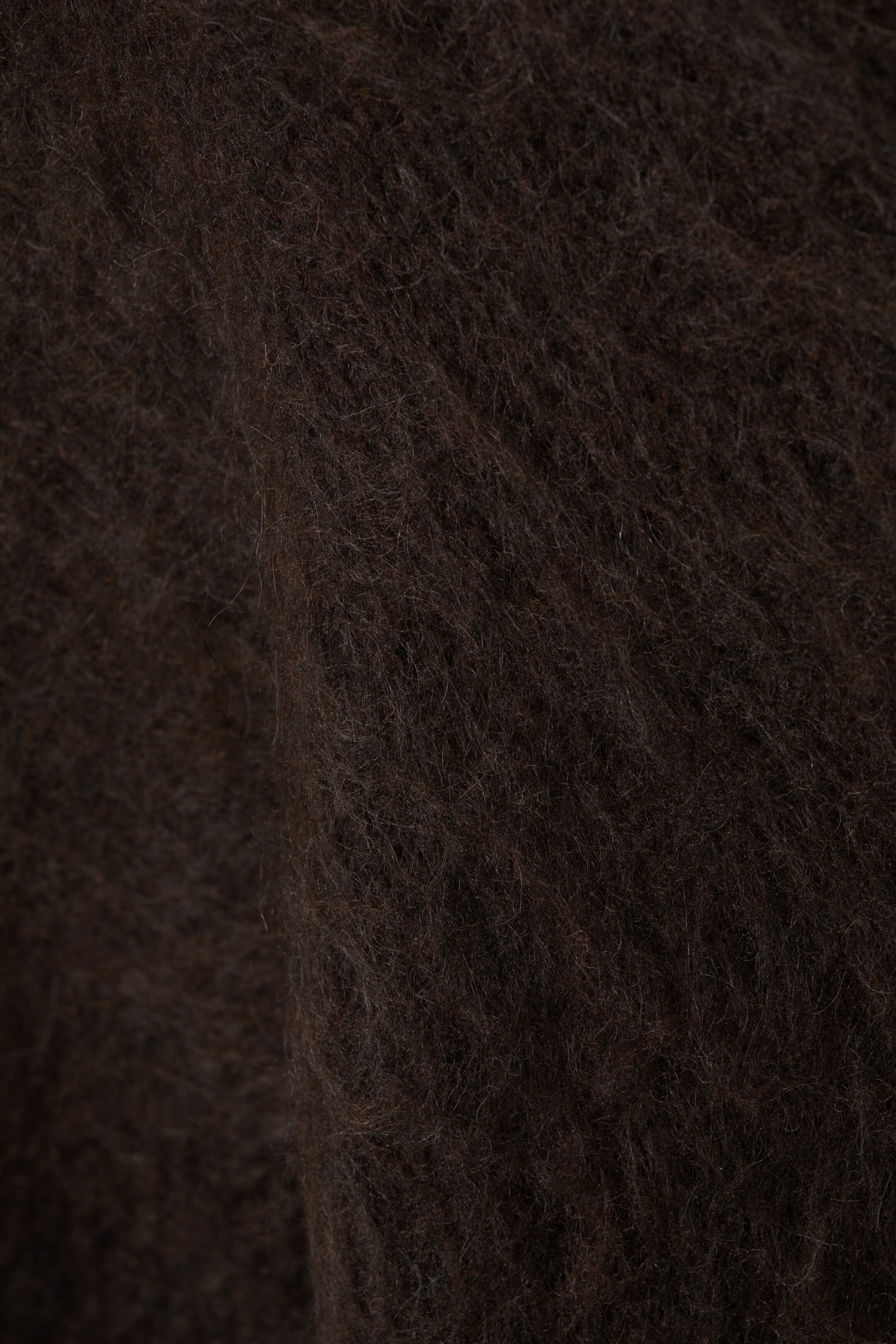 Se større billede: Relaxed Fit Fluffy Knit Sweater - Mørkebrun - DAME | H&M DK 5