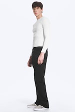 Black Rinse - Noir - SPACE JEAN TAILLE MI-HAUTE COUPE DROITE DÉCONTRACTÉE - 3