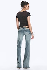 Blue Moon - Medium Blue - Booty Bei Low Waist Skinny Bootcut Jeans - 4