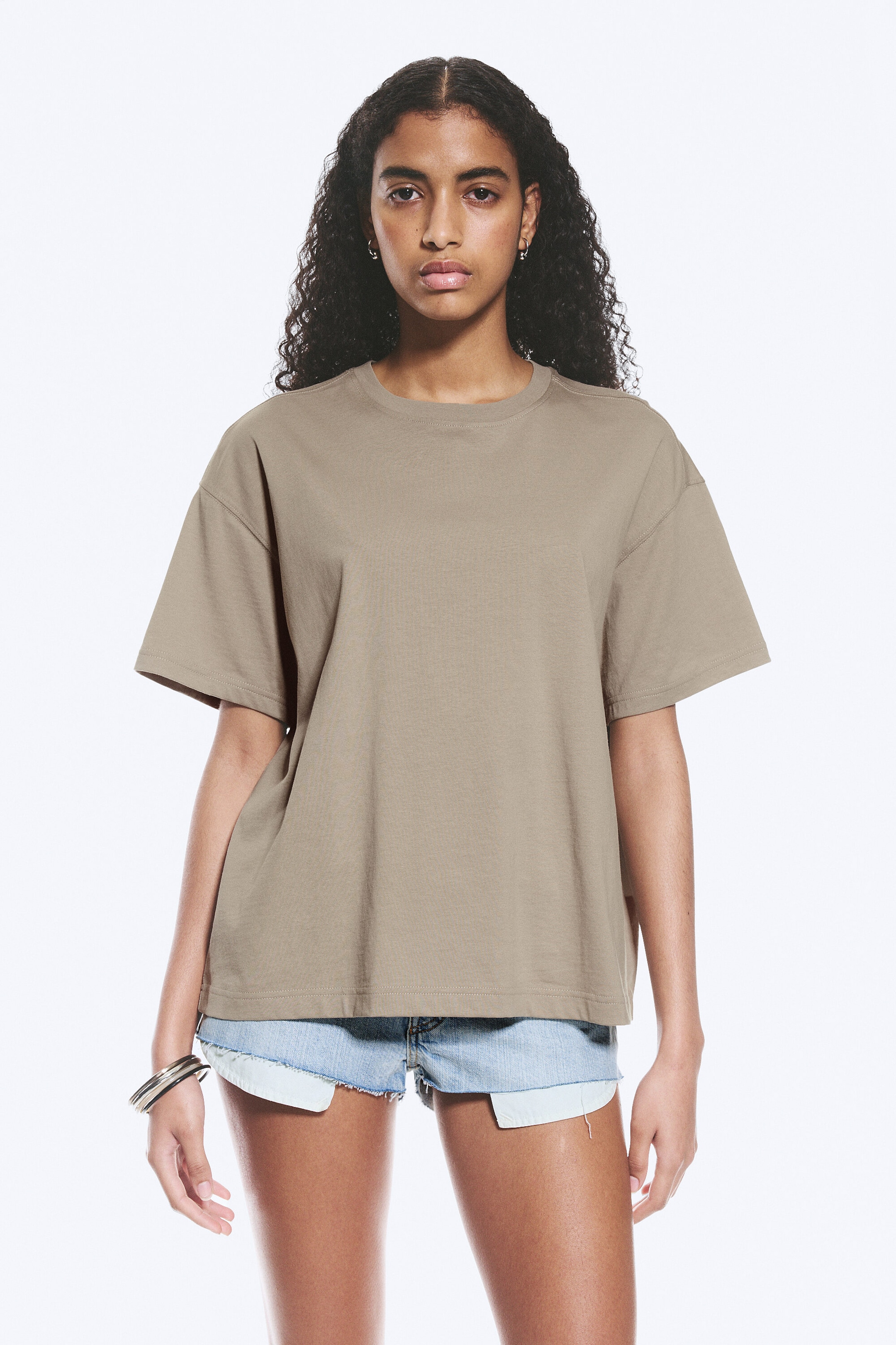 Light Mole - Relaxed Boxy Cotton T-shirt - 0