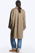 Dusty Mole - Relaxed Single-Breasted Car Coat - 3