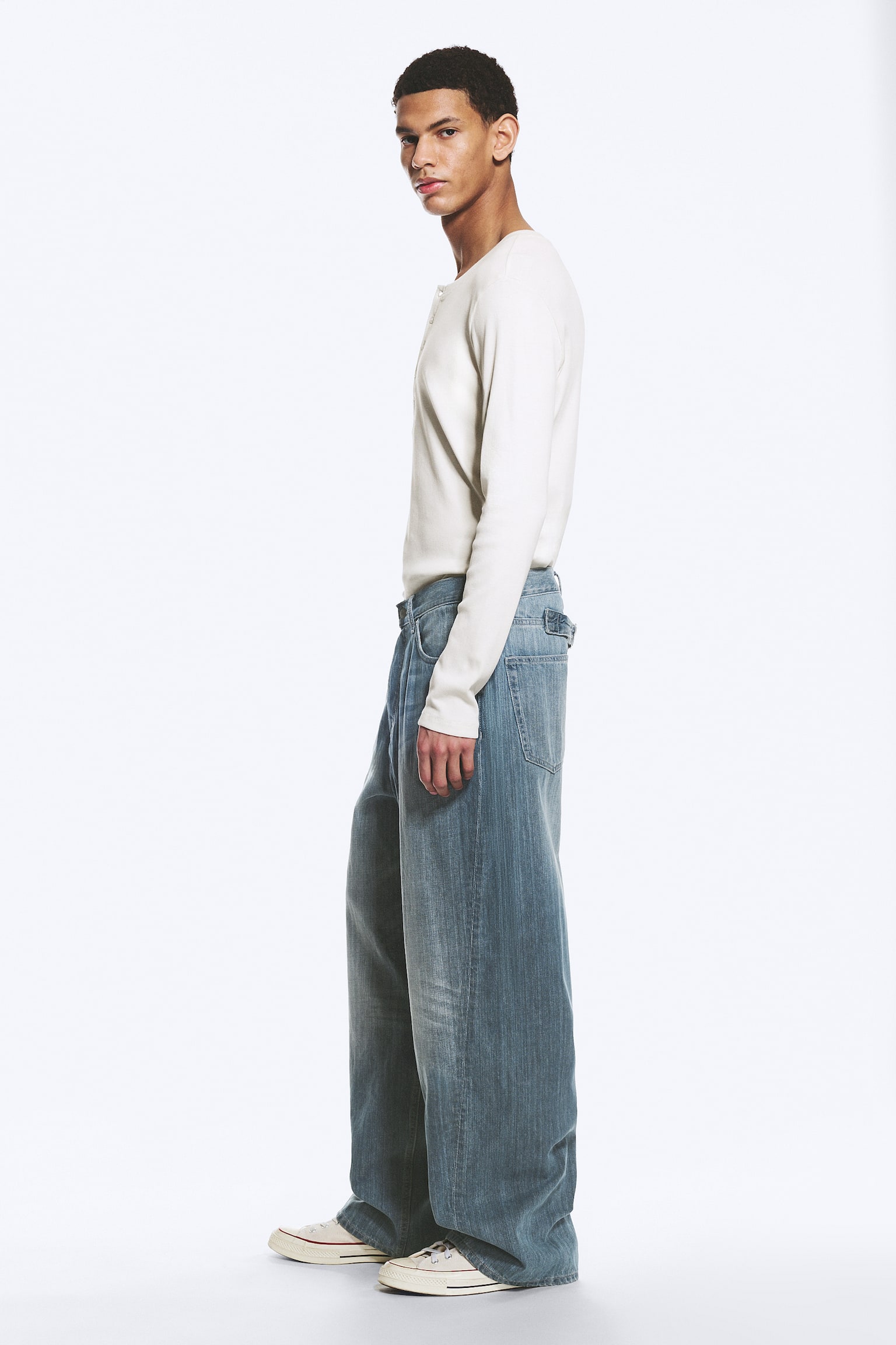 JEANS ASTRO LOOSE BAGGY TWIST A VITA MEDIA - Gloria Blue - Blu medio - 5