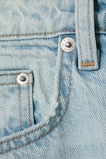 Ghost Blue - Light Blue - Missy Low Rise Loose Straight Leg Jeans - 1