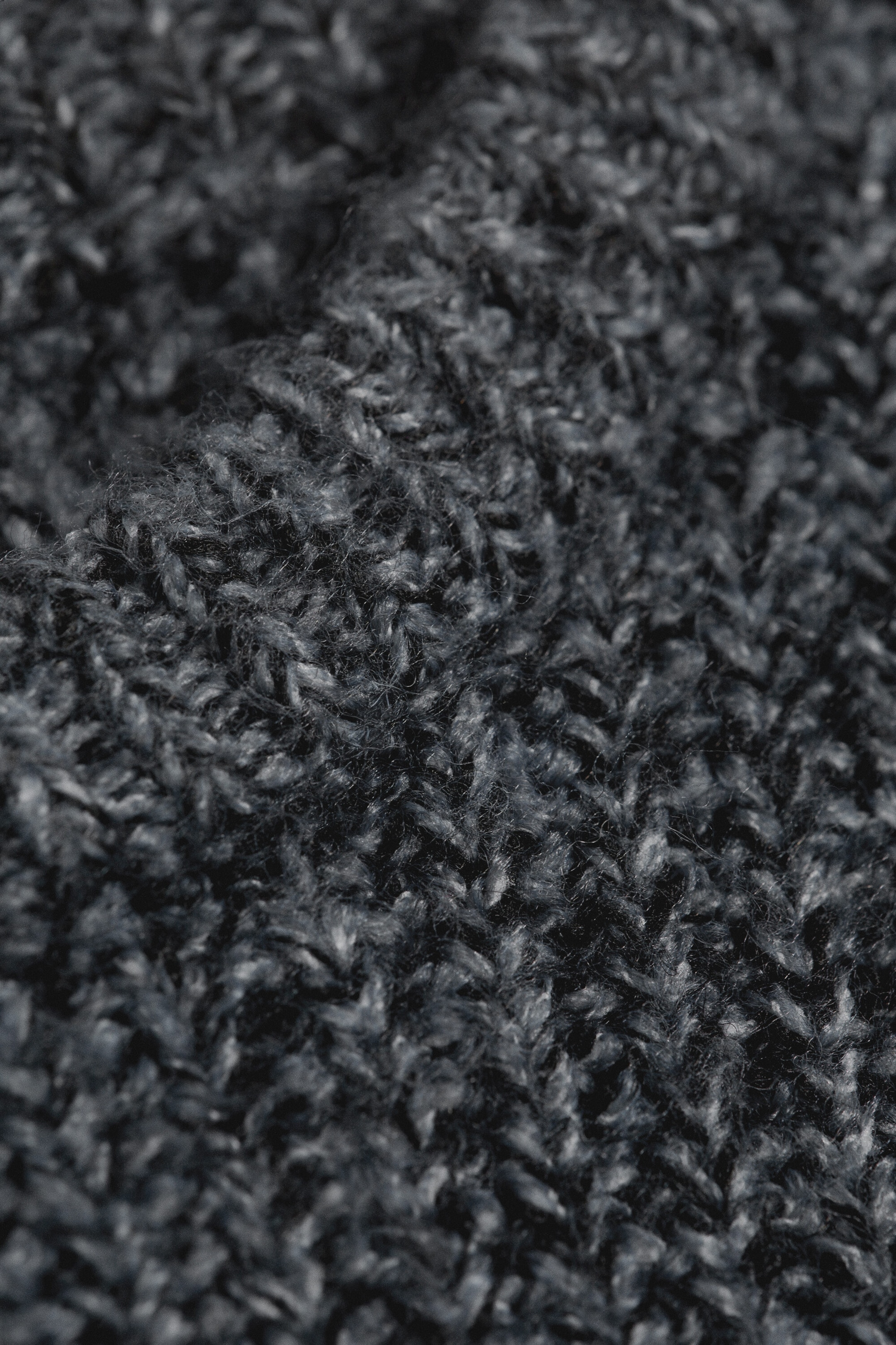 Dark Blue - Chunky knit relaxed sweater - 4