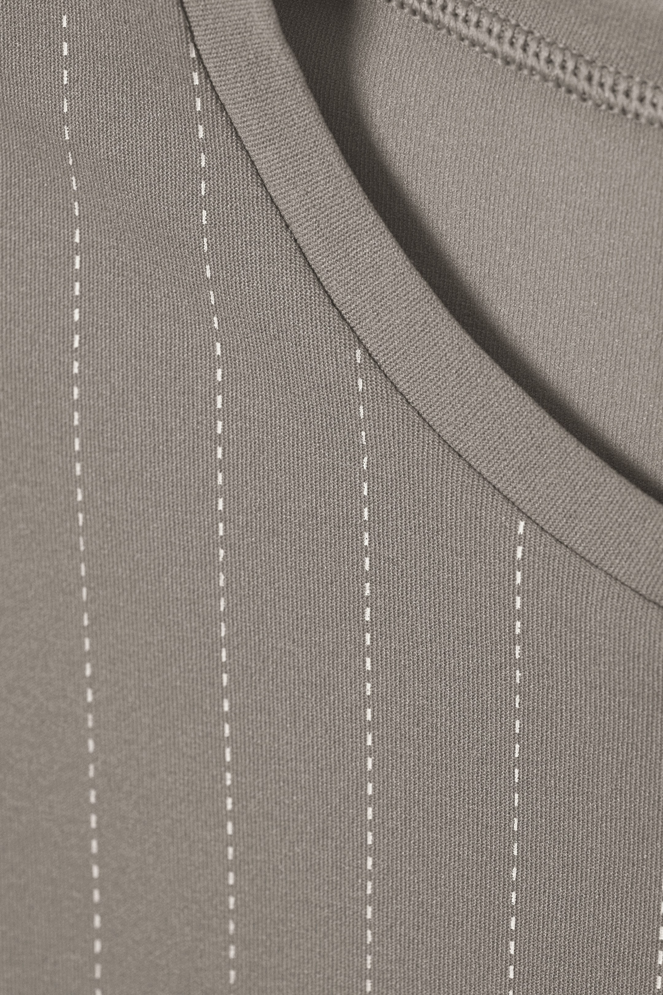 Medium Dusty Grey - Sheer Printed Long Sleeve - 1