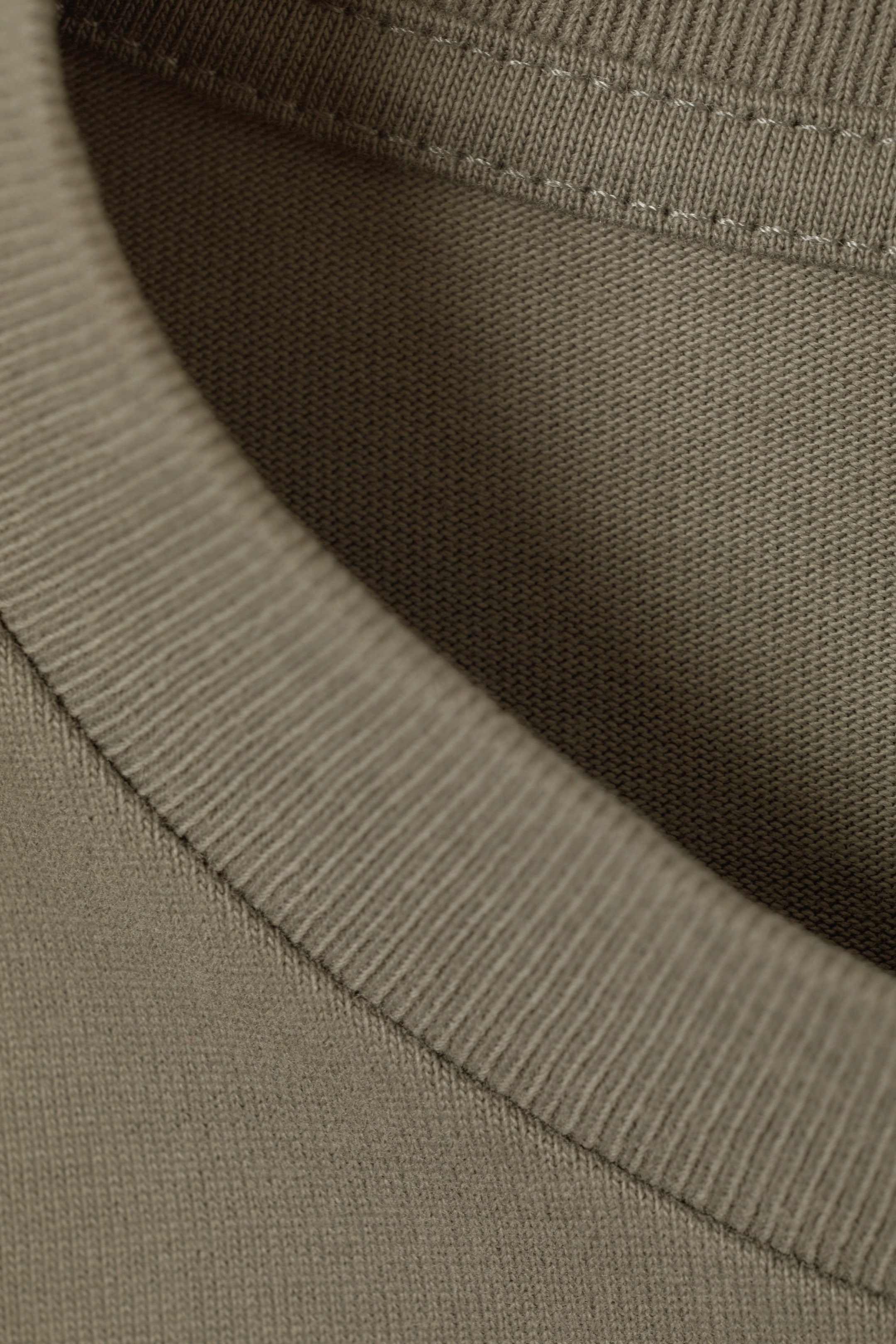 Khaki - Boxy T-Shirt mit lockerer Passform - 4