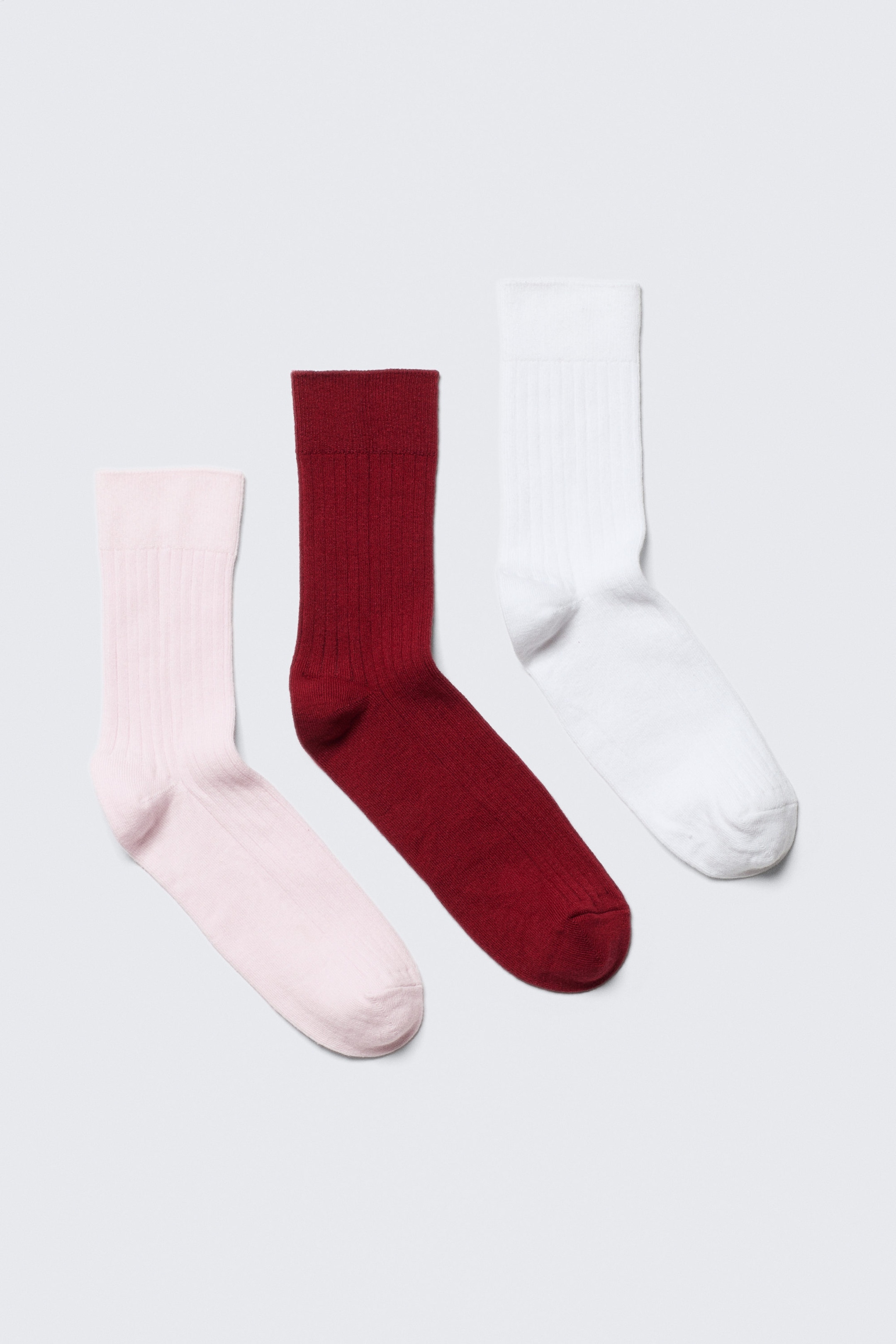 Pink/Red/White - 3-pack Selma Socks - 0