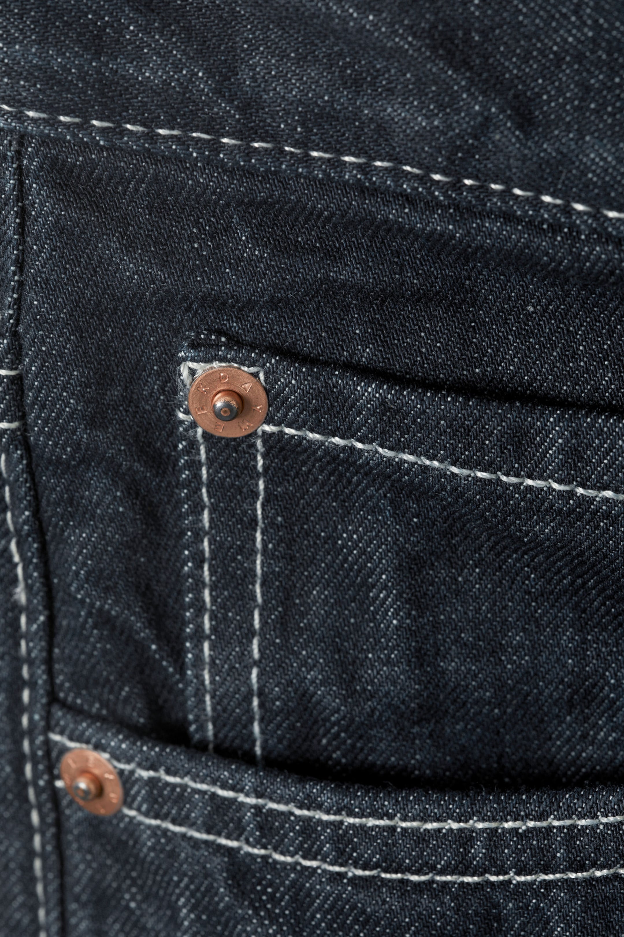Blue Rinse - Dark Blue - Astro Loose Baggy Leg Jeans - 2