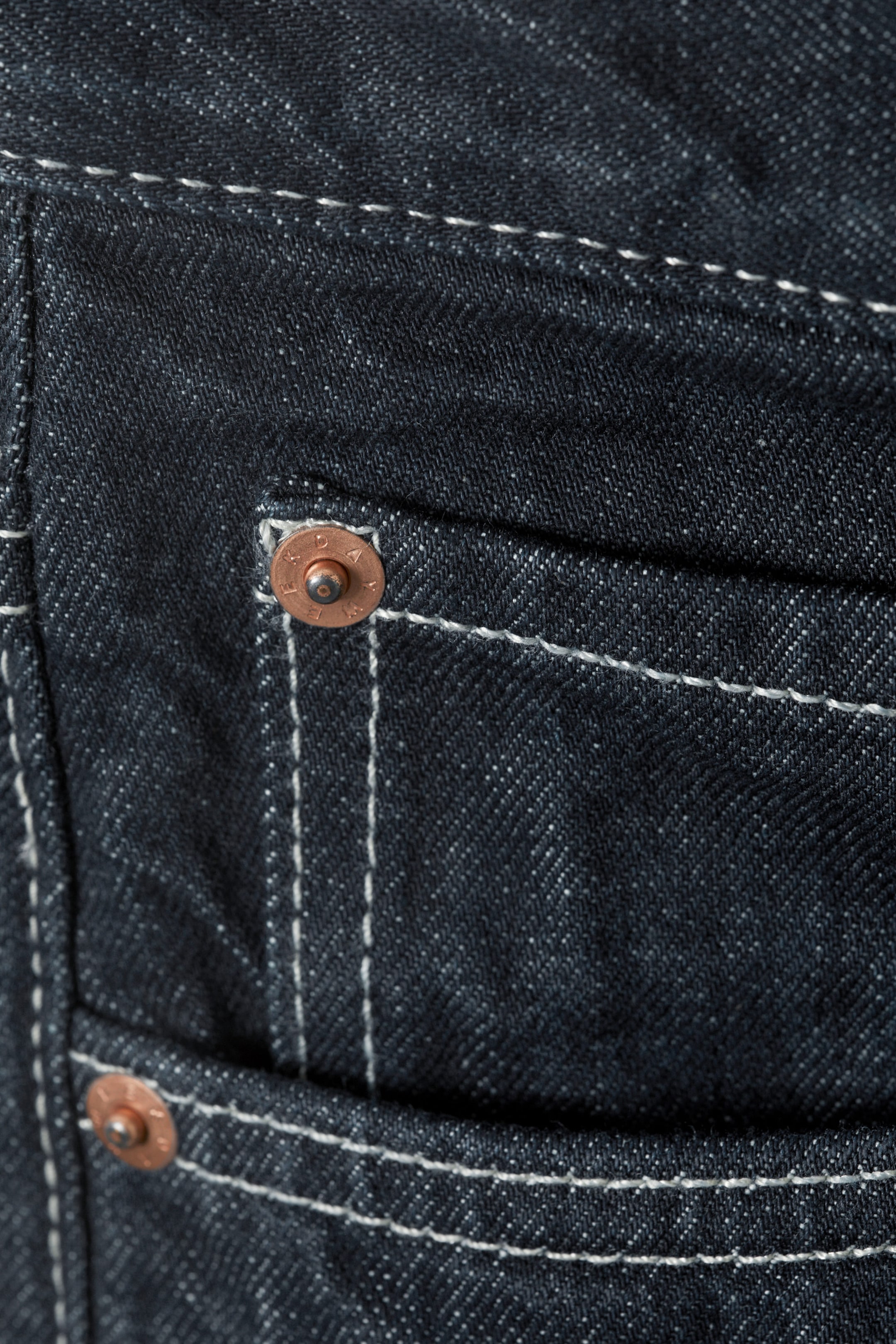 Blue Rinse – Donkerblauw - Astro Mid Rise Loose Baggy Leg Unisex Jeans - 2