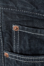 Blue Rinse – Donkerblauw - Astro Mid Rise Loose Baggy Leg Unisex Jeans - 2