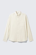 Off-white - Oversized Seersucker Button Down Shirt - 0