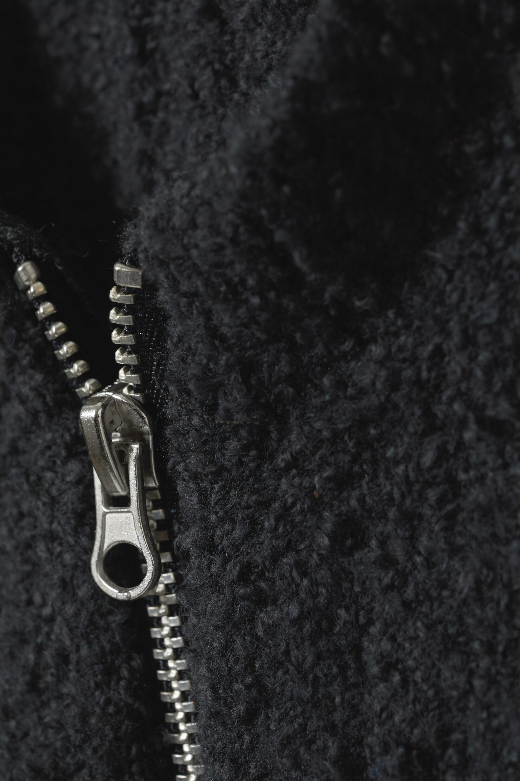 Dark Grey - Hazel Zip Cropped Cardigan - 1