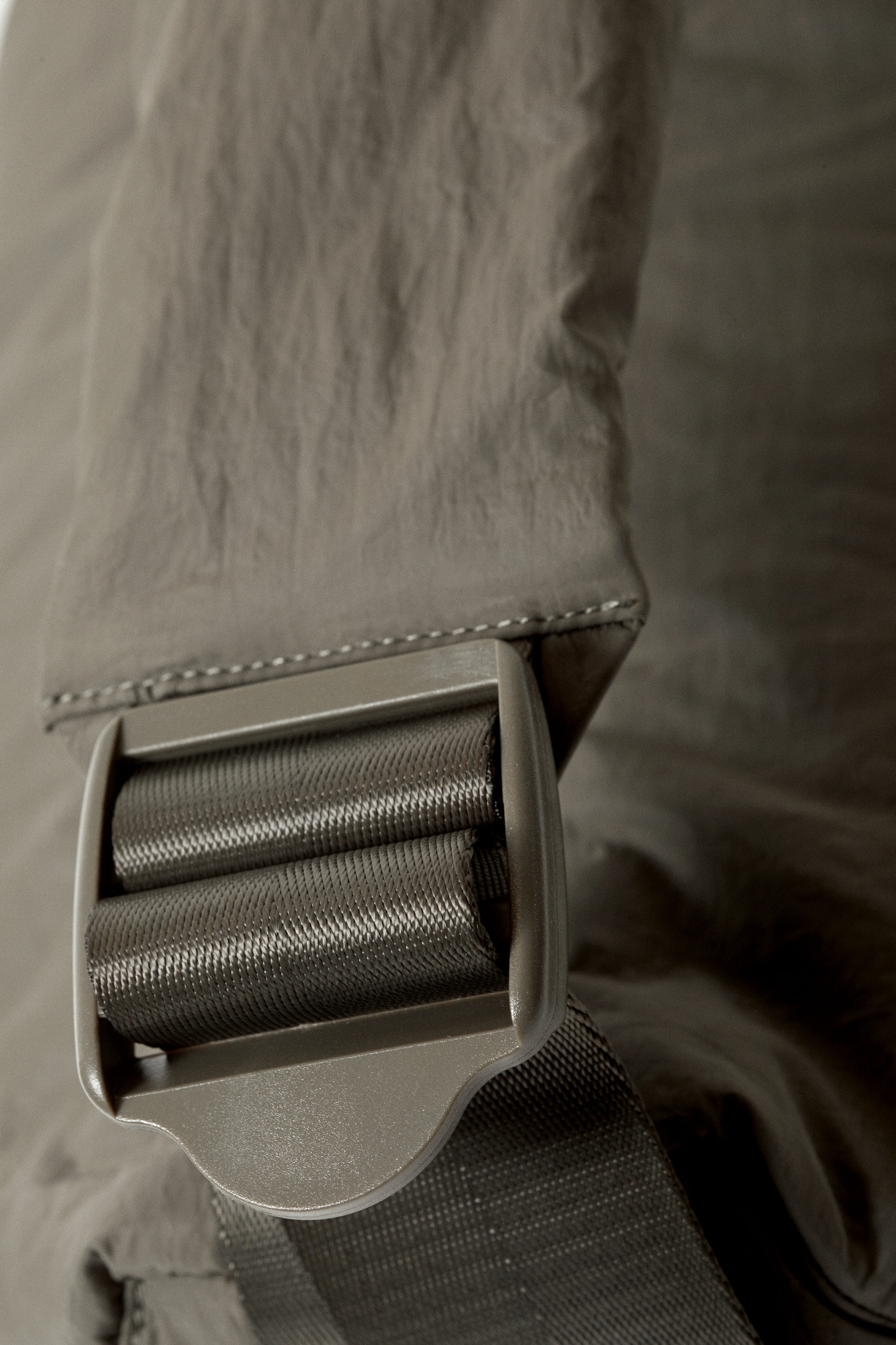 Taupe foncé - Grand sac à bandoulière rembourré Samir - 2