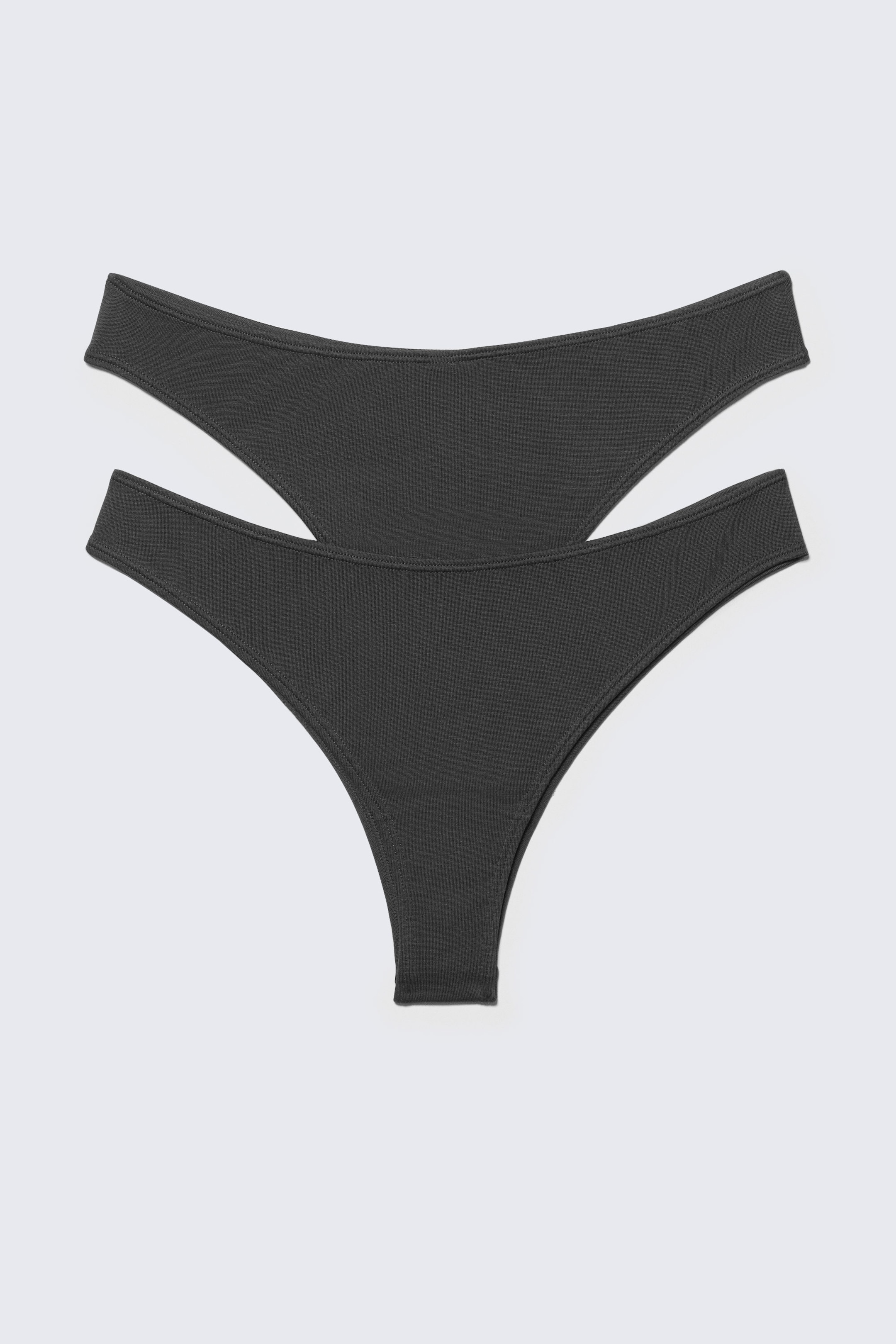 Svart - 2-pack Brazilian-cut briefs i modalblandning