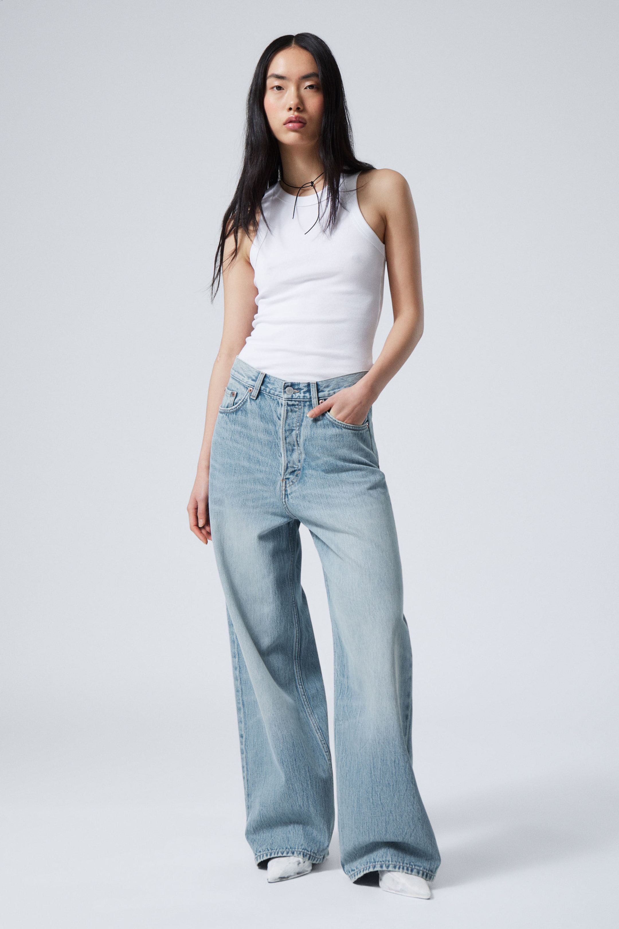 #79829D - Astro Loose Baggy Leg Jeans - 2