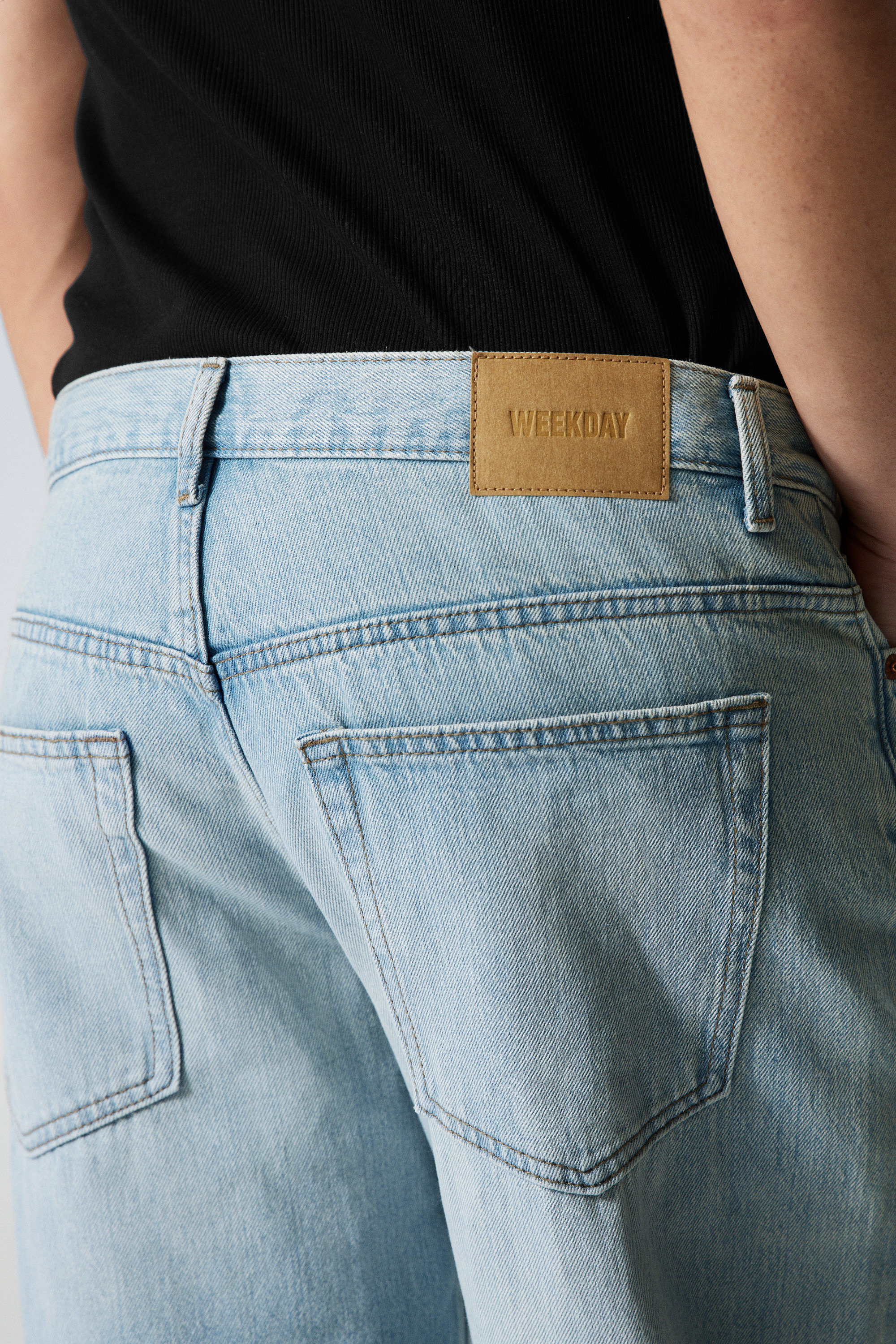 Aeon Blue - Hellblau - Sphere Low Waist Loose Straight Leg Jeans - 3