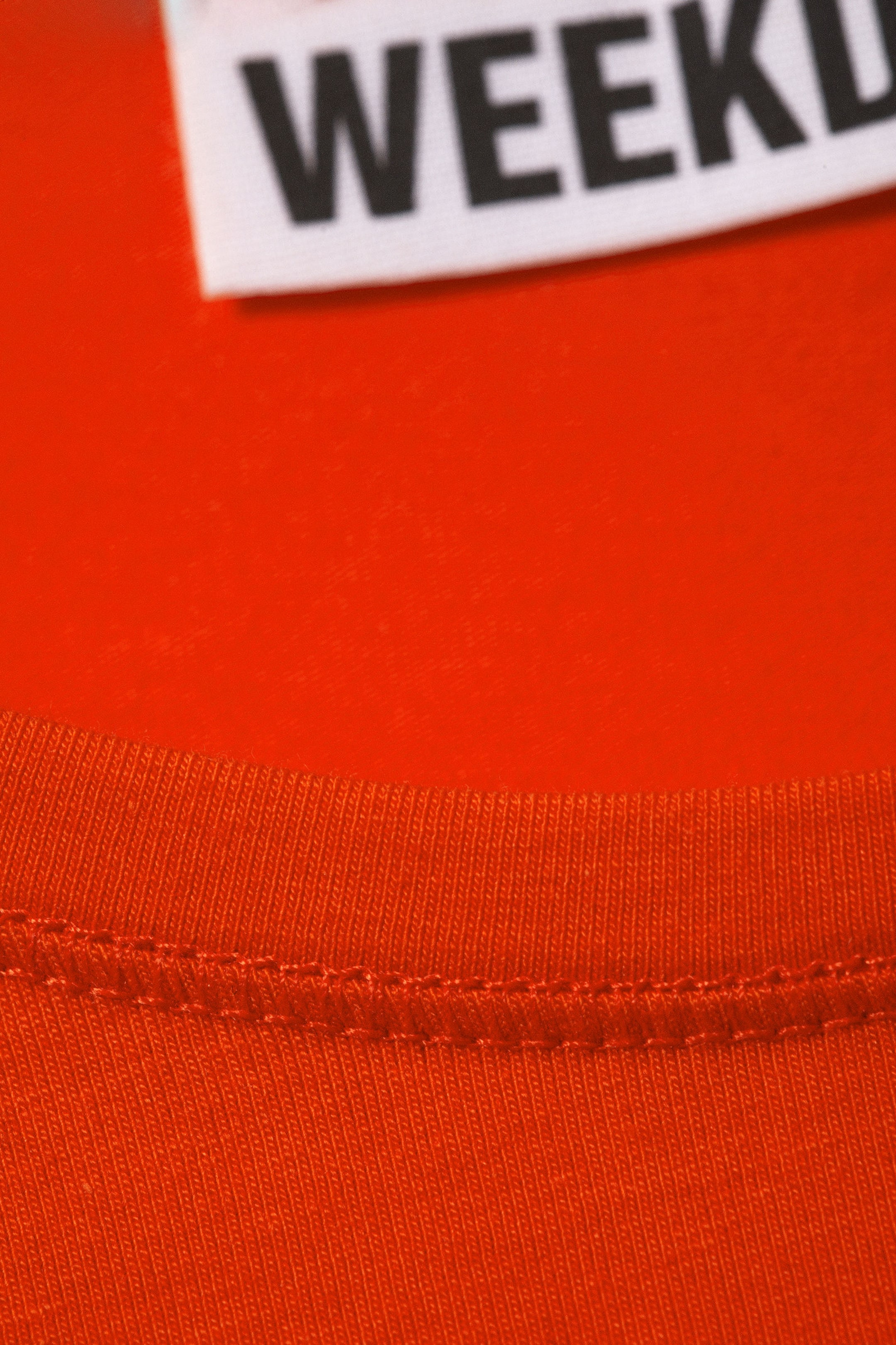 Leuchtendes Orange - Schmales Langarmtop - 2