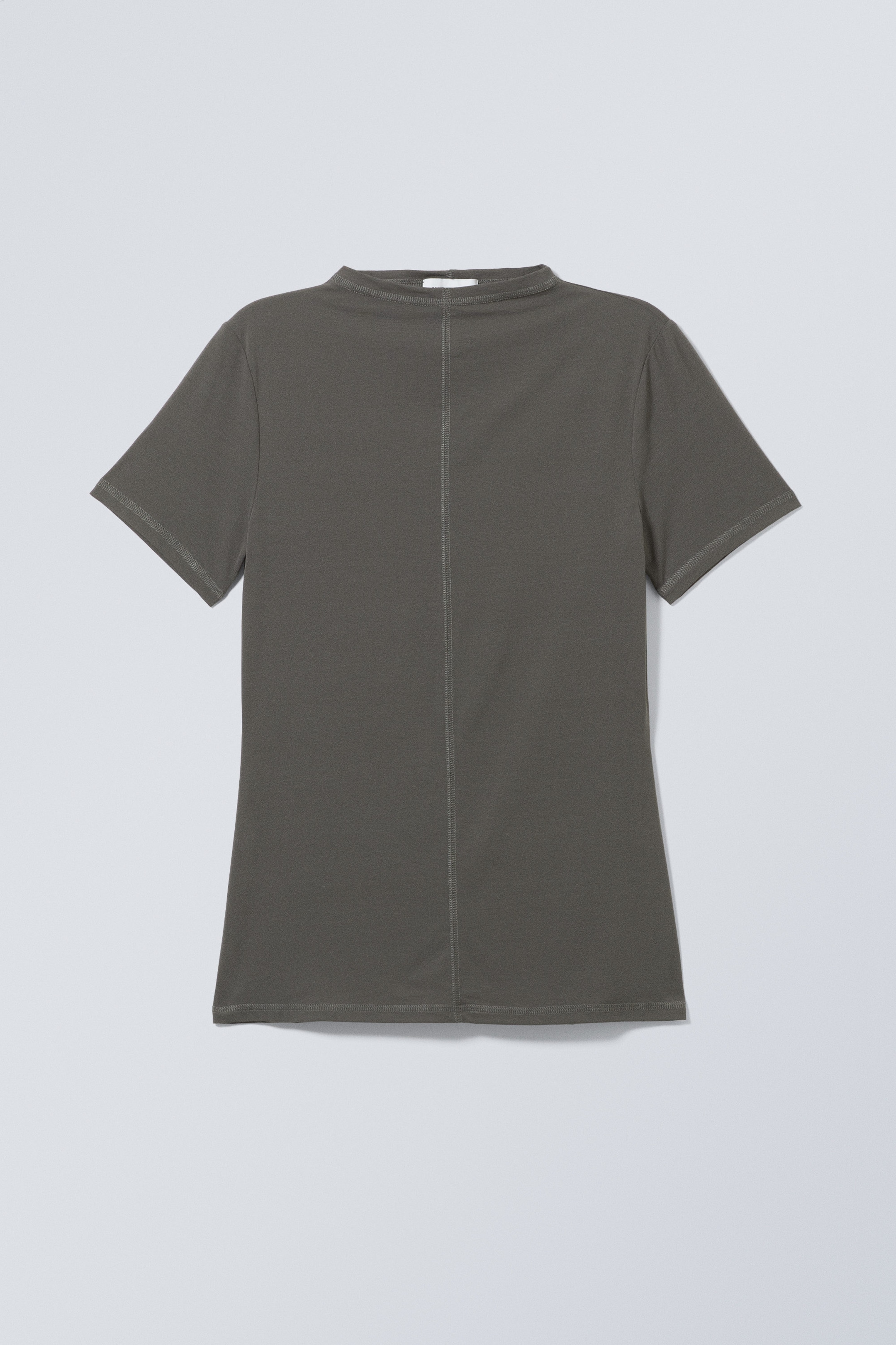 Dark Grey - Jen Mockneck Top - 0