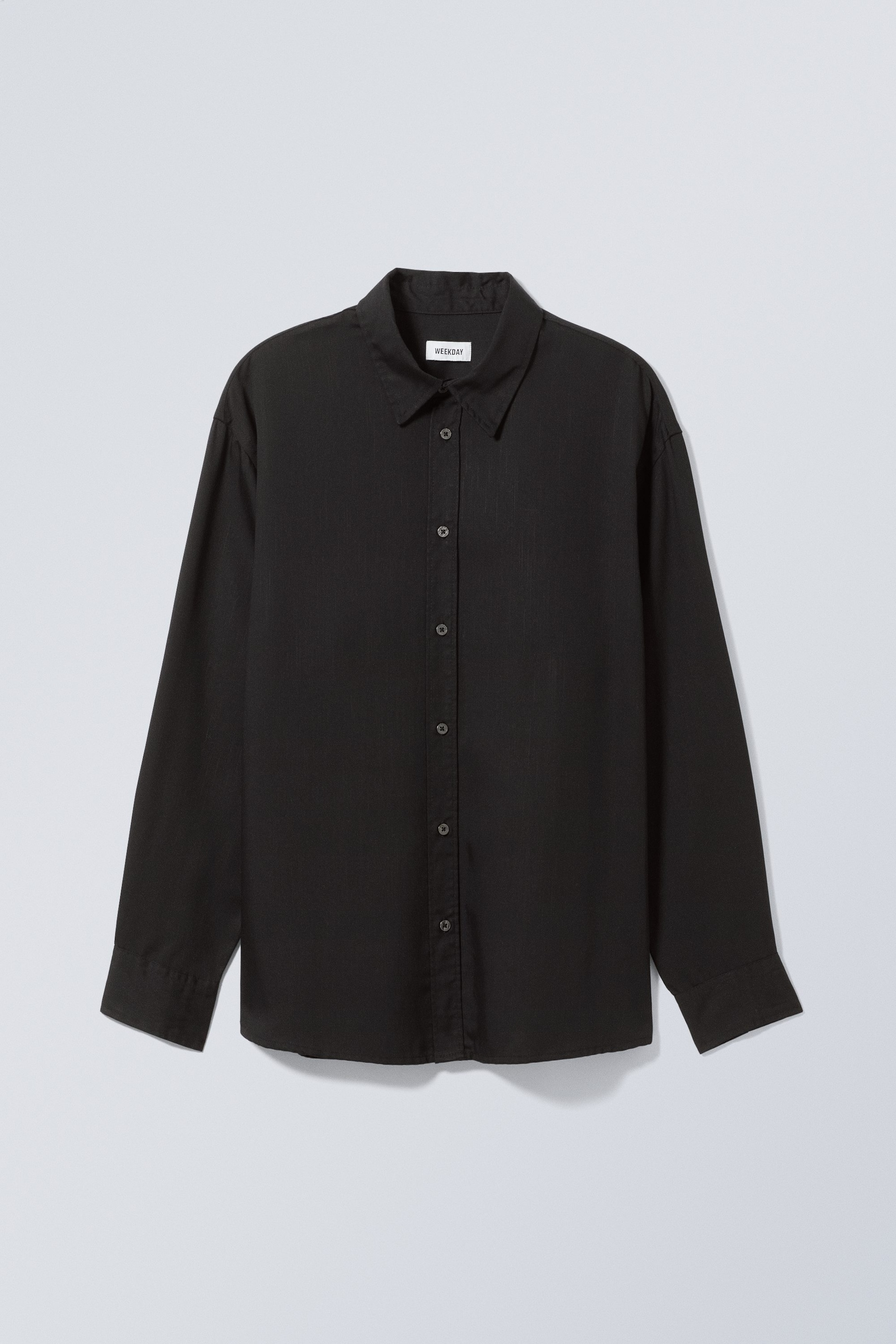 Zwart - Oversized overhemdblouse - 0