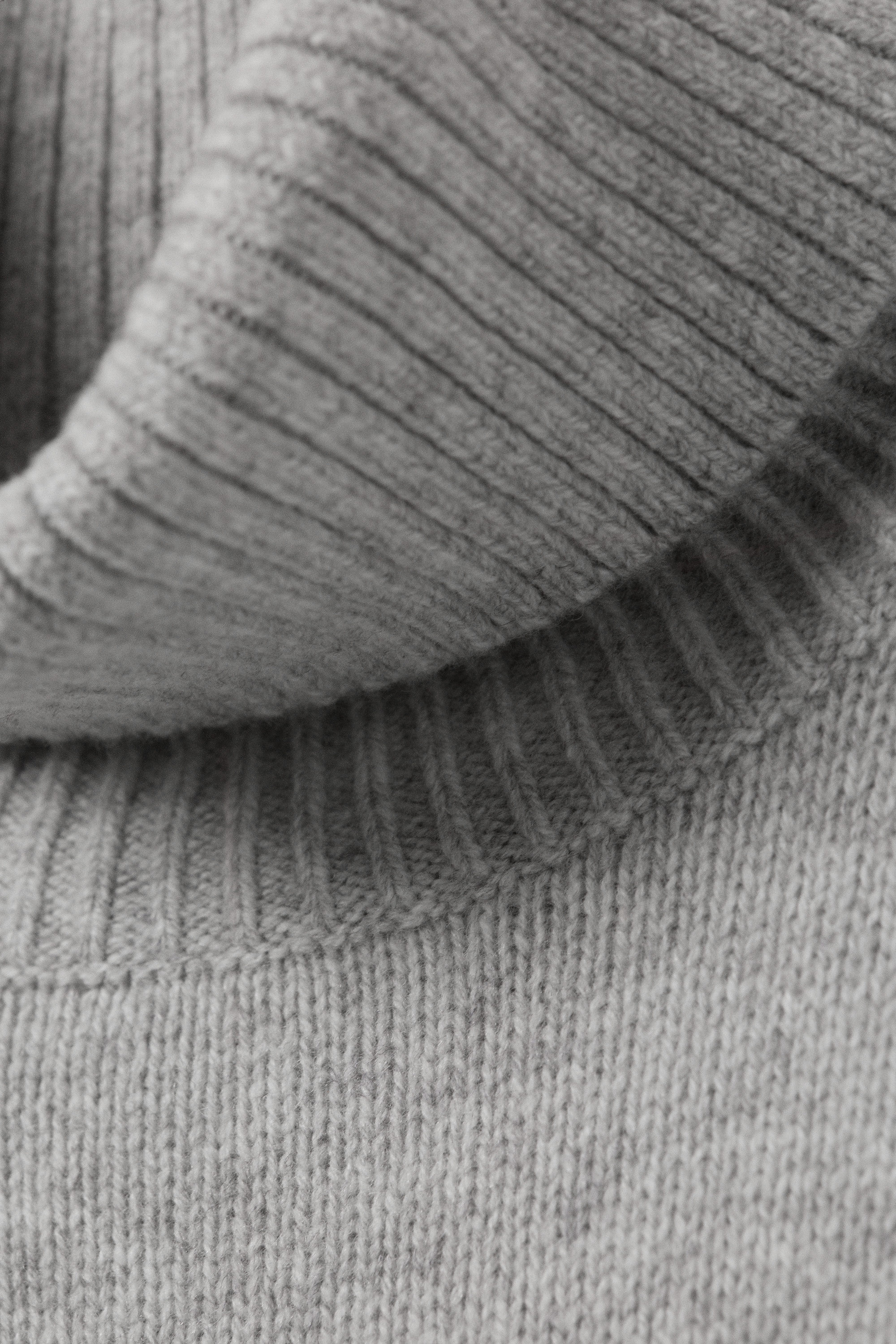 Grijs gemêleerd - Oversized wollen coltrui - 5