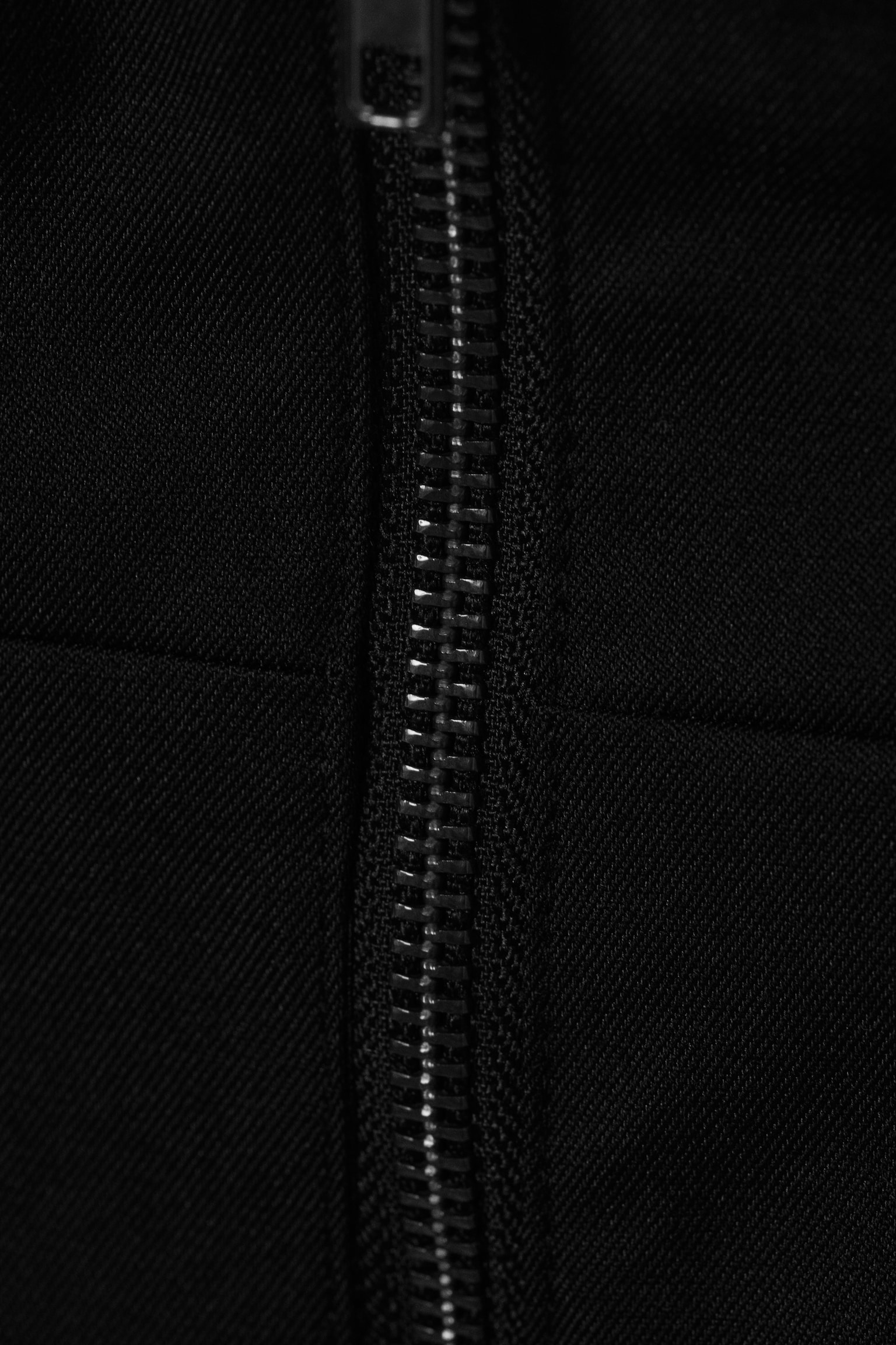 Structured Halter Zip Waistcoat - Black - 4