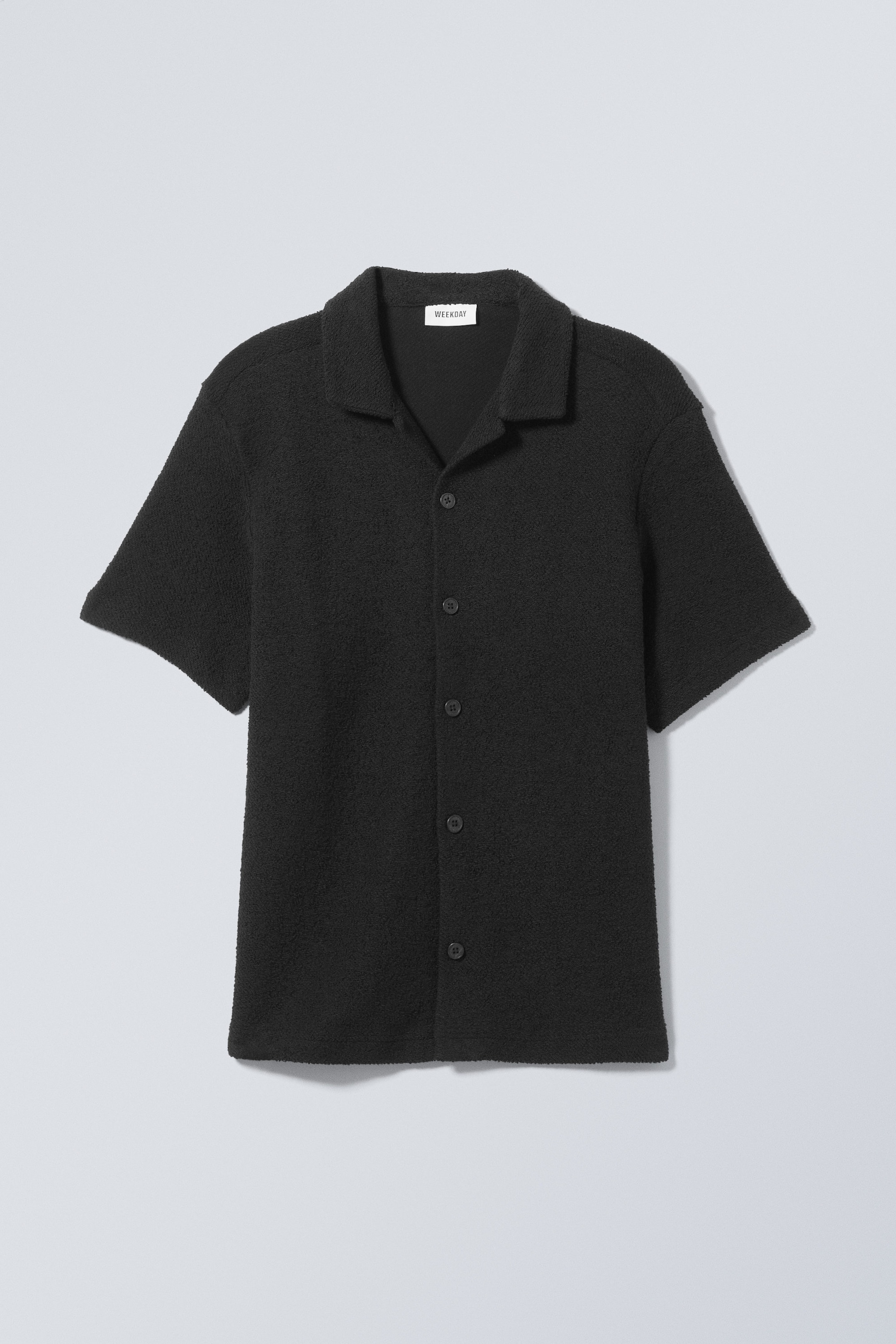Black - Relaxed Resort Terry Shirt - 0