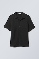Black - Relaxed Resort Terry Shirt - 0