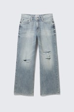 Torn Blue - Bleu moyen - Jean jambe large taille basse Dynasty - 0