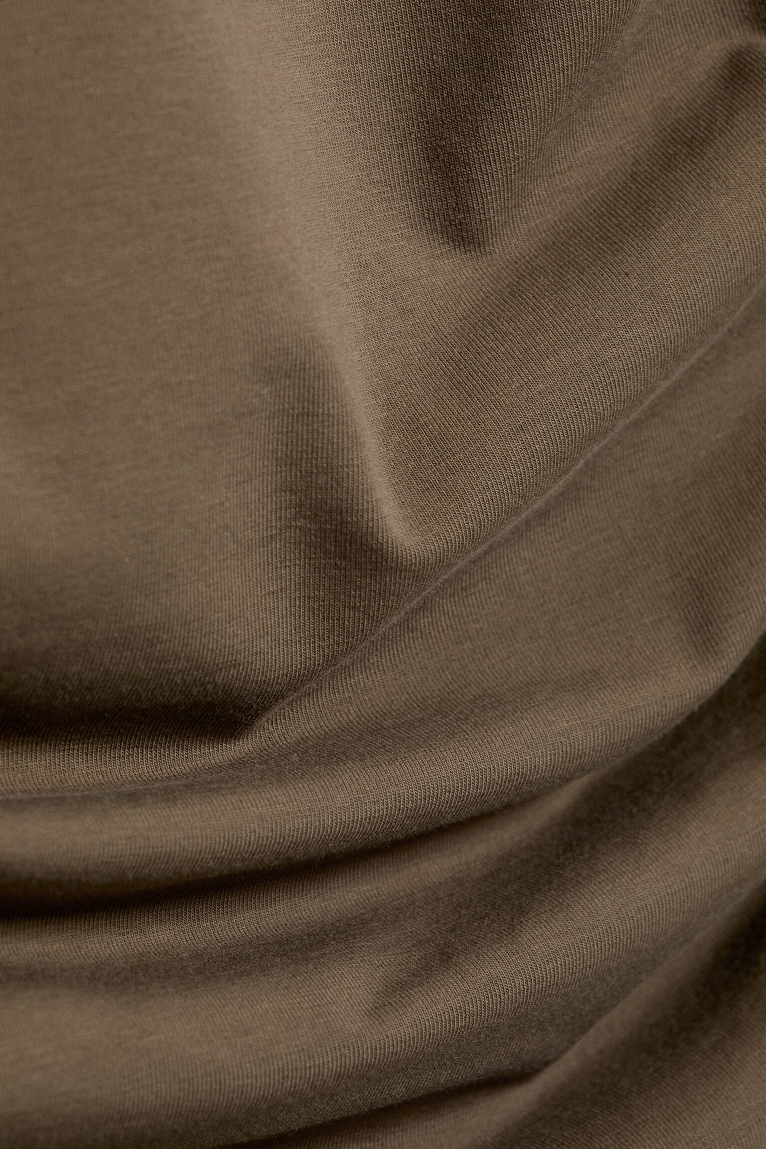 Débardeur plissé - Taupe foncé/Noir/Blanc - 3