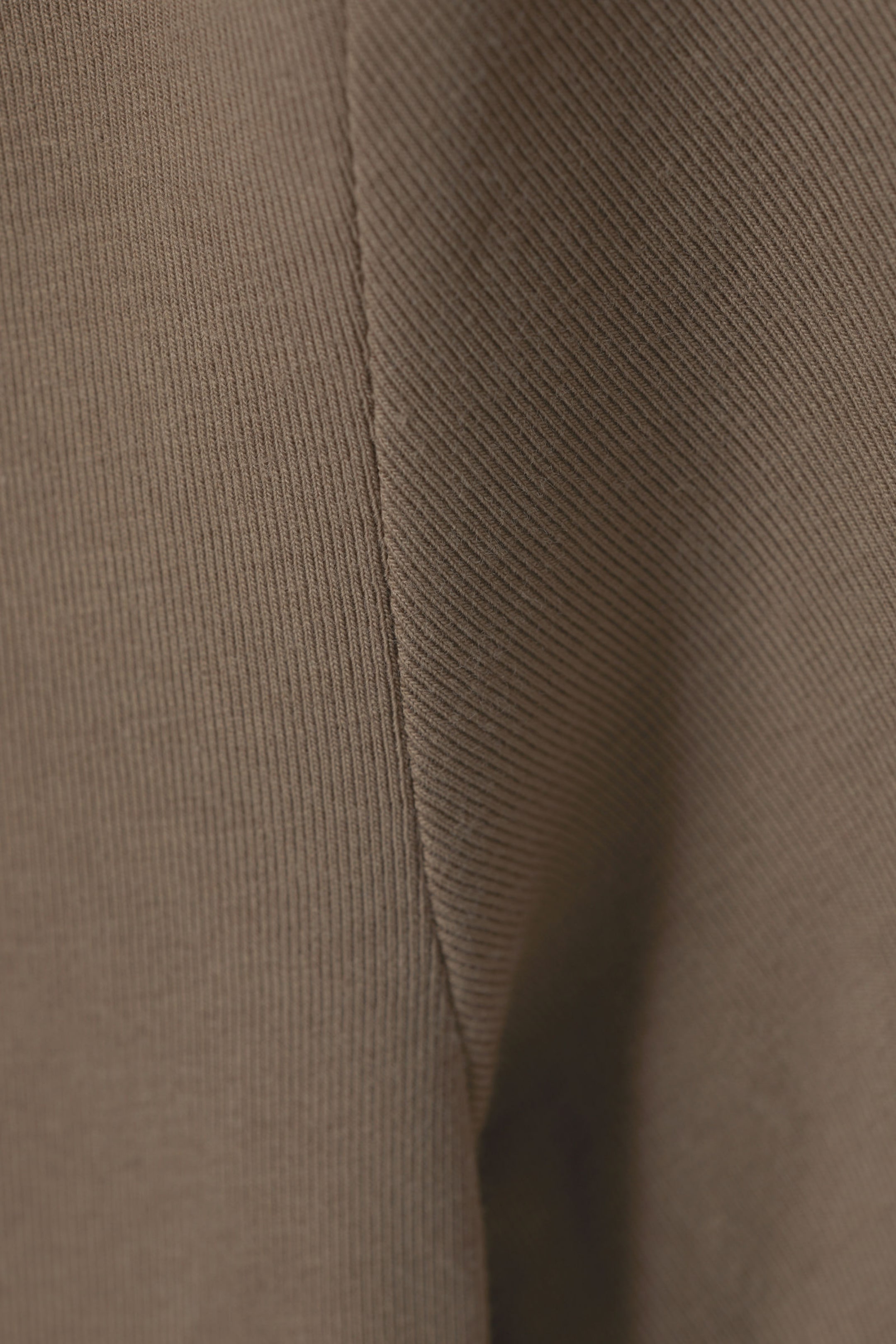 Brown - Slim Fitted T-shirt - 1